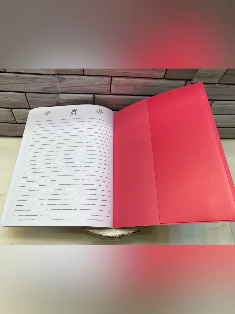 Hello Kitty & Friends ❤️  Monthly 17 months Planner Aug.2026 to Dec.2027 Pink